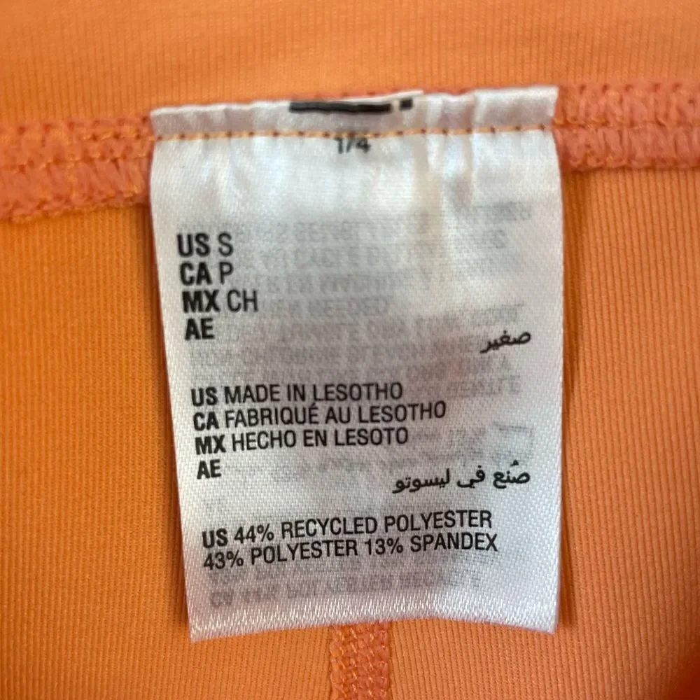 NWT Ideology Melon Ice Orange Cropped Leggings Size S